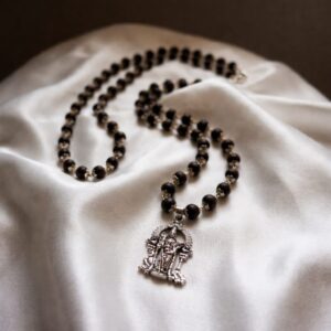 karungali maala silver capping